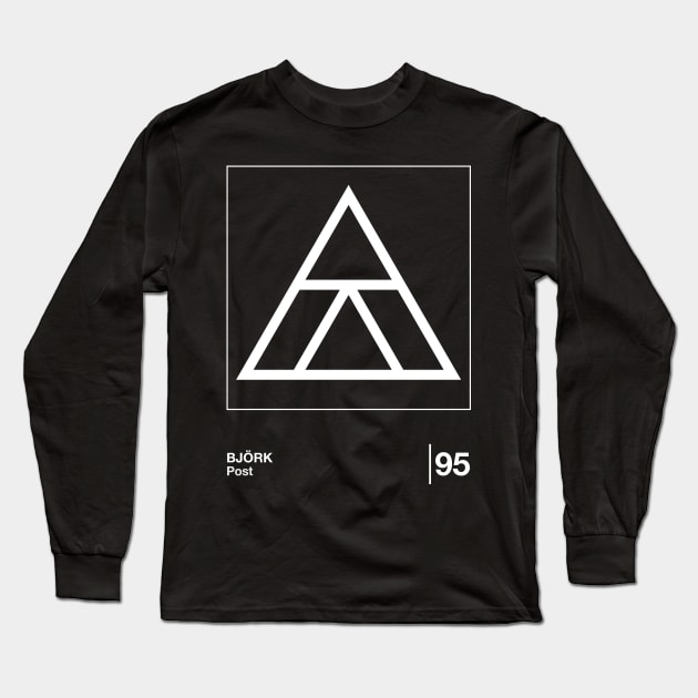 Post / Minimalist Style Graphic Design Artwork Long Sleeve T-Shirt by saudade